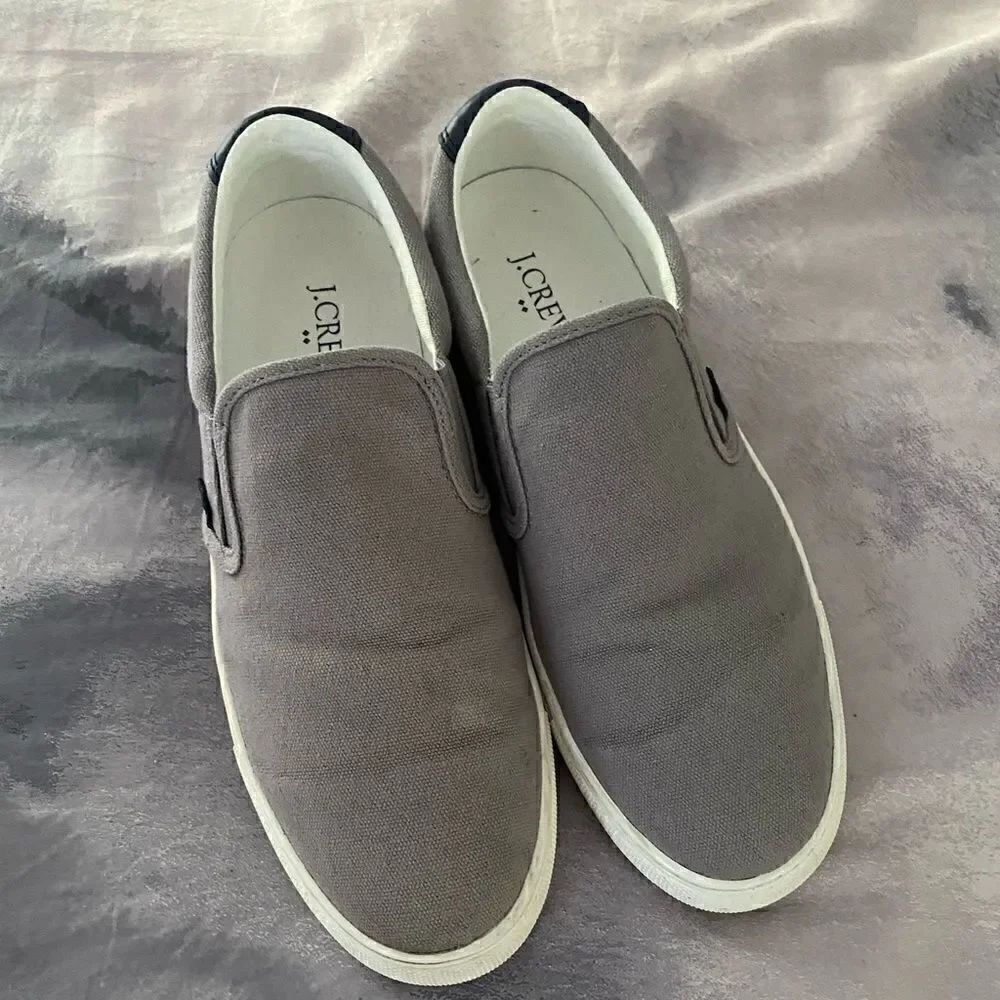 J. Crew Explorer Canvas Slip-On Sneakers Men’s Size 8